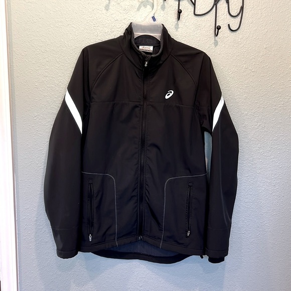 Asics Other - ASICS Ultra‎ Running Waterproof Fleece
Lined Lightweight Jacket Unisex Sz Medium